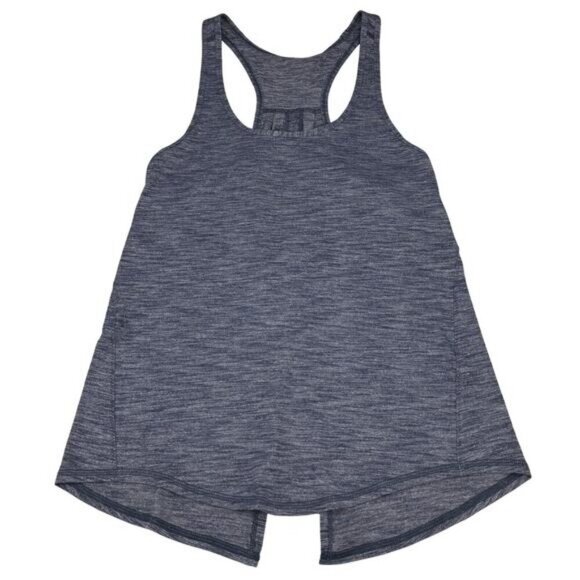 LULULEMON Salute the Sun Tank Sz 4 Heathered Inkwell - Picture 5 of 6